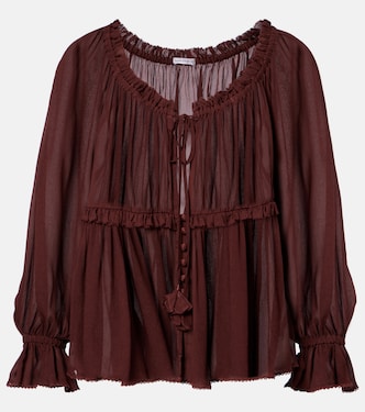 Moon ruffled blouse | Poupette St Barth