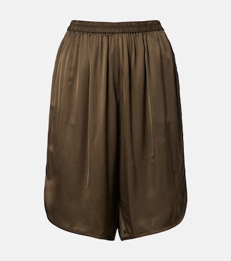 Nelis satin Bermuda shorts | The Frankie Shop