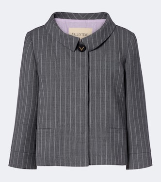 Pinstripe virgin wool jacket | Valentino