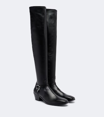 Overknee-Stiefel aus Leder | Tom Ford