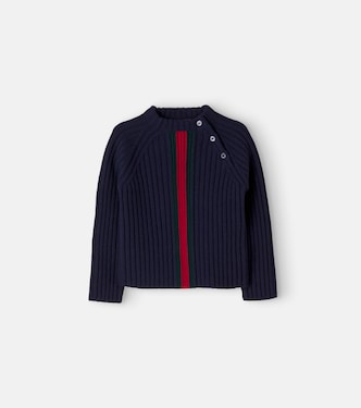 Baby Web stripe jacquard wool sweater | Gucci Kids
