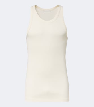 Ribbed-knit cotton tank top | Lemaire