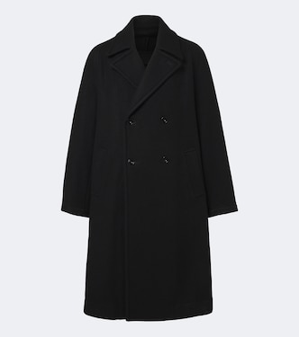 Double-breasted wool and alpaca coat | Lemaire