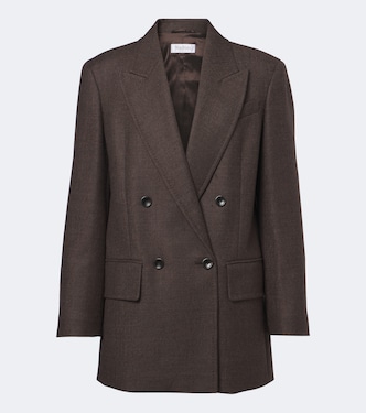 Double-breasted virgin wool blazer | Max Mara