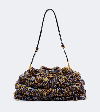 Cinch Medium knitted shoulder bag | Jimmy Choo