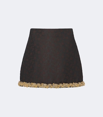 Idina embellished jacquard miniskirt | Simkhai