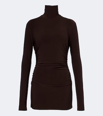 Pickleball ruched jersey minidress | Norma Kamali