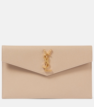 Uptown leather clutch | Saint Laurent