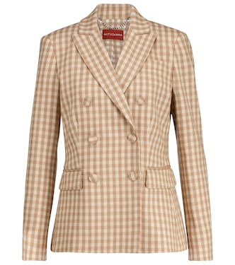 Beatrix gingham wool-blend blazer | Altuzarra
