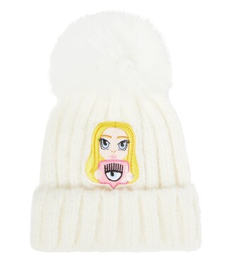 x Chiara Ferragni Mascotte wool-blend beanie | Monnalisa