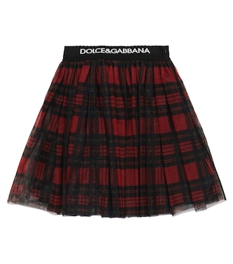 Checked tulle skirt | Dolce&Gabbana Kids