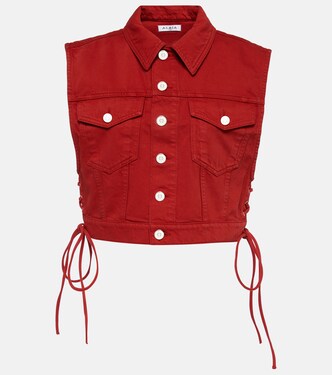 Eyelet cotton vest | Alaïa