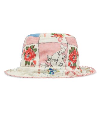 Reversible cotton bucket hat | Zimmermann Kids