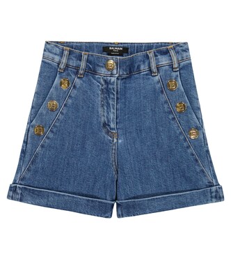 Denim shorts | Balmain Kids
