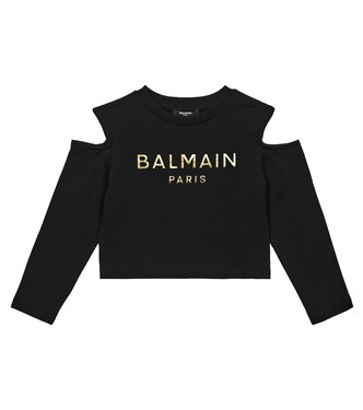 Sweatshirt aus Baumwolle | Balmain Kids