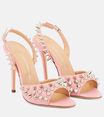 Verzierte Sandalen aus Leder | Alessandra Rich