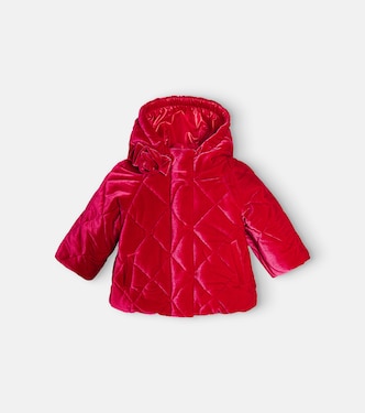 Baby quilted velvet jacket | Monnalisa