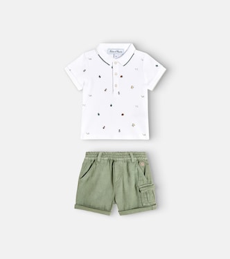 Ensemble polo et short en coton | Tartine et Chocolat