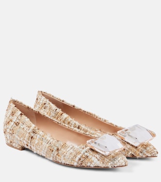 Ballerinas Jaipur aus Bouclé | Gianvito Rossi