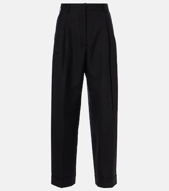 Weite High-Rise-Hose aus Wolle | Dries Van Noten