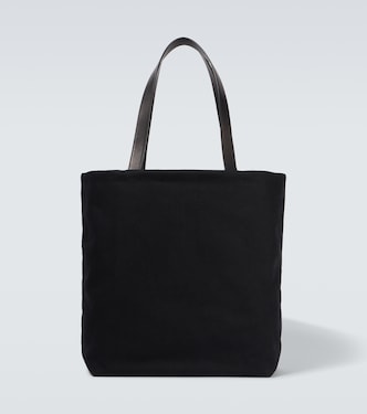 Armory leather-trimmed tote bag | The Row
