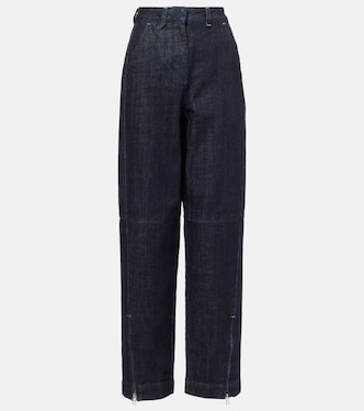 De-Nîmes high-rise barrel-leg jeans | Jacquemus