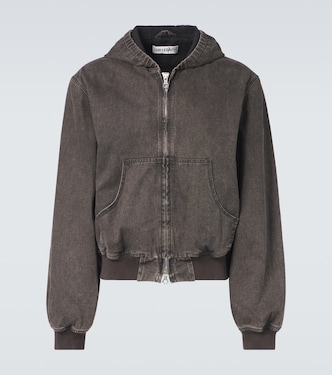 Bank coated denim zip-up hoodie | Our Legacy