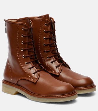 Urbancombat leather combat boots | Max Mara