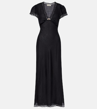 Clarice lace-trimmed midi dress | Rixo