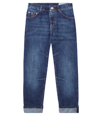 Mid-Rise Straight Jeans | Brunello Cucinelli Kids