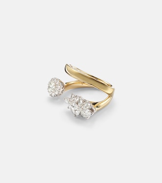 Ring Golden Strada aus 18kt Gelb- und Weißgold (750/1000) mit Diamanten | Yeprem