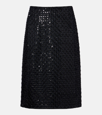 Sparkling Statement sequined midi skirt  | Dorothee Schumacher
