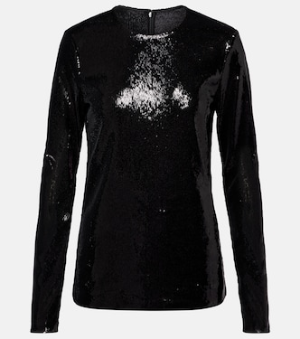 Sequined jersey top | Toteme