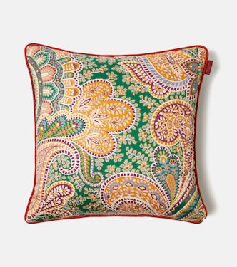 Paisley floral cotton cushion  | Etro