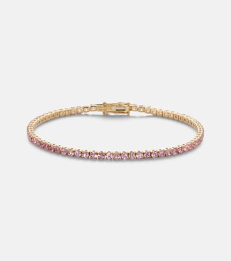 18kt gold tennis bracelet with sapphires | Shay Jewelry