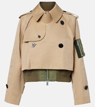 Padded cotton-blend bomber jacket | Sacai