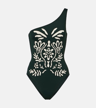 Gemme printed one-shoulder swimsuit | Eres
