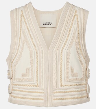 Blerina embroidered cotton vest | Isabel Marant