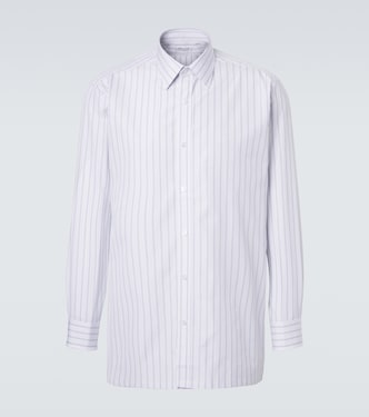Camicia in popeline di cotone a righe | Charvet