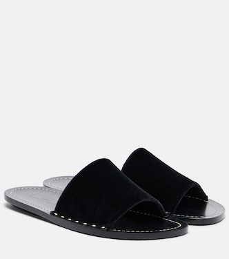 Studded velvet slides | Toteme