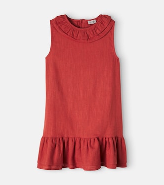 Michelle ruffled linen and cotton dress | Donsje