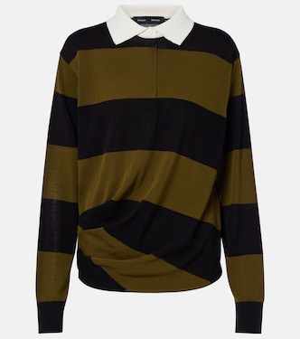 Corinna striped cotton polo shirt | Proenza Schouler