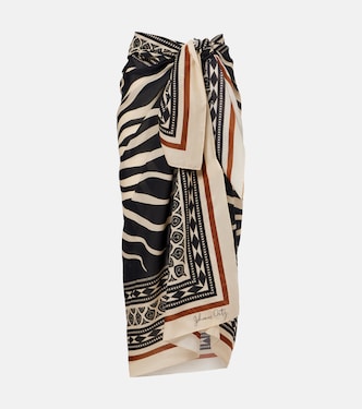 프린트 코튼 비치 커버업 | Johanna Ortiz