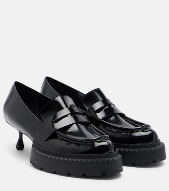 x Jimmy Choo leather loafer pumps | Noir Kei Ninomiya