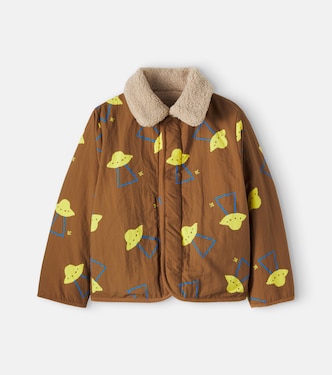 Wendbare Jacke Pixel Abduction aus Teddyfleece | Bobo Choses