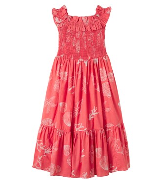 Suzanne printed ruffled cotton dress | Poupette St Barth Kids