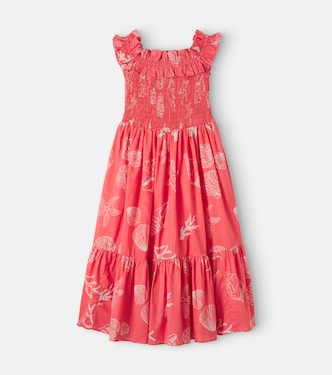 Suzanne printed ruffled cotton dress | Poupette St Barth Kids