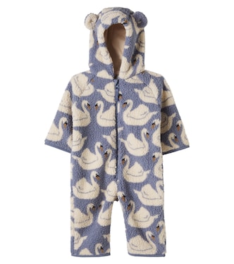 Baby Jody hooded printed teddy onesie | Konges Sløjd