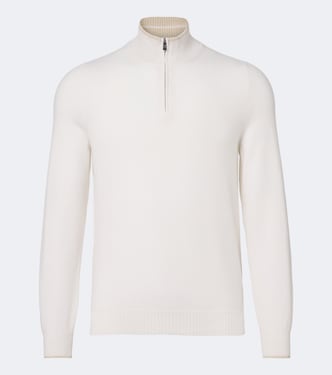 Cashmere half-zip sweater | Fedeli