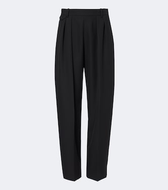 Dugan pleated virgin wool straight pants | Khaite